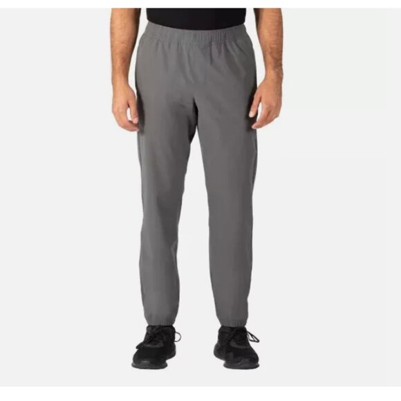 Soybu Other - Soybu Mens Woven Jogger Pants Gym Yoga Elastic Waistband Zip Pocket M